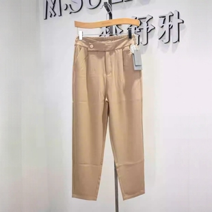 LY6030时尚 2026春季 女裤 弹力腰垂感锥版 裤 舒适专柜新品 梦舒雅女装