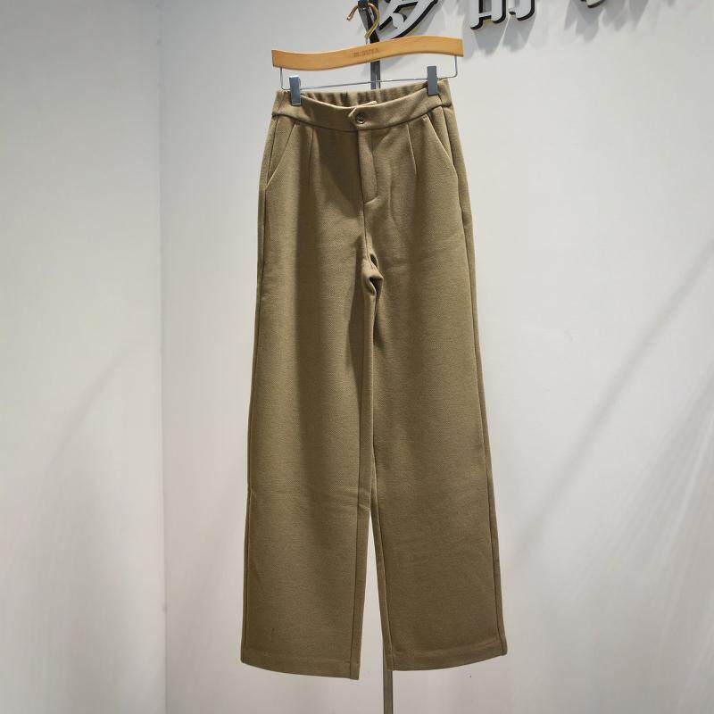 女裤2026春季新款1283专柜舒适弹力阔腿裤高腰中弹松紧腰休闲