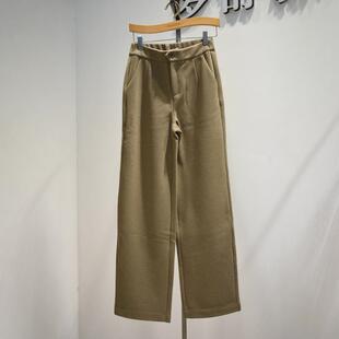 品牌女裤2026春季新款1283专柜时尚舒适弹力加厚阔腿裤