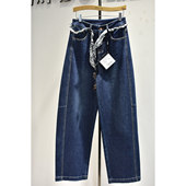 舒适显瘦高腰微弹弯刀牛仔裤 66268时尚 2026年冬季 秋奕品牌女裤