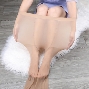 美尔丝连裤 袜女 丝袜防勾丝不掉裆高密度丝袜加肥加大薄款 15d大码