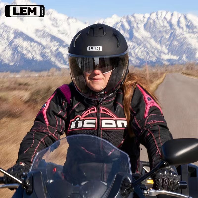 LEM四分之三双镜片头盔