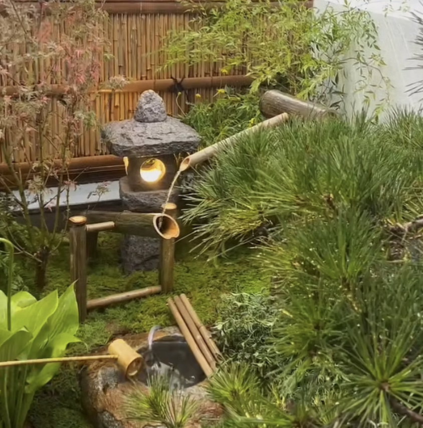 天然石灯笼花园石头灯传统复古户外庭院石灯园林景观装饰石灯摆件