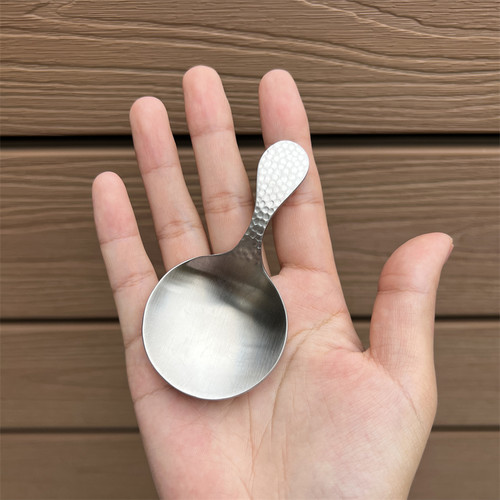 【短柄大头】304不锈钢小勺餐勺茶匙茶铲茶具配件茶叶勺子甜品勺