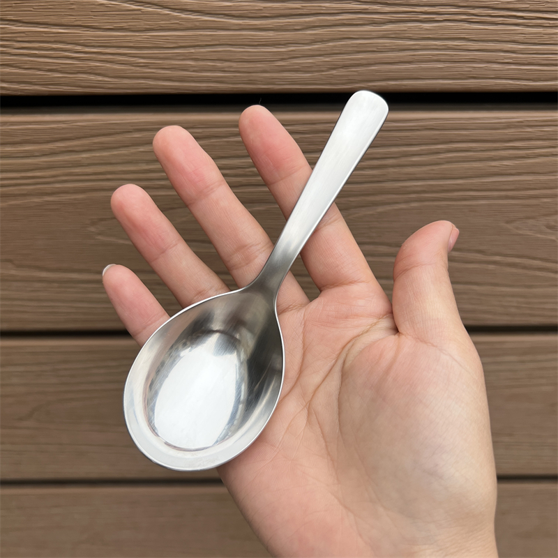 加深大圆头吃饭勺子调羹便携
