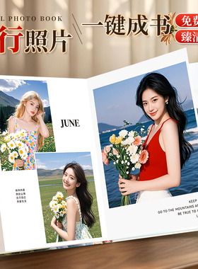 照片书相册毕业定制旅行游玩露营纪念杂志照片做成书影集精修入册