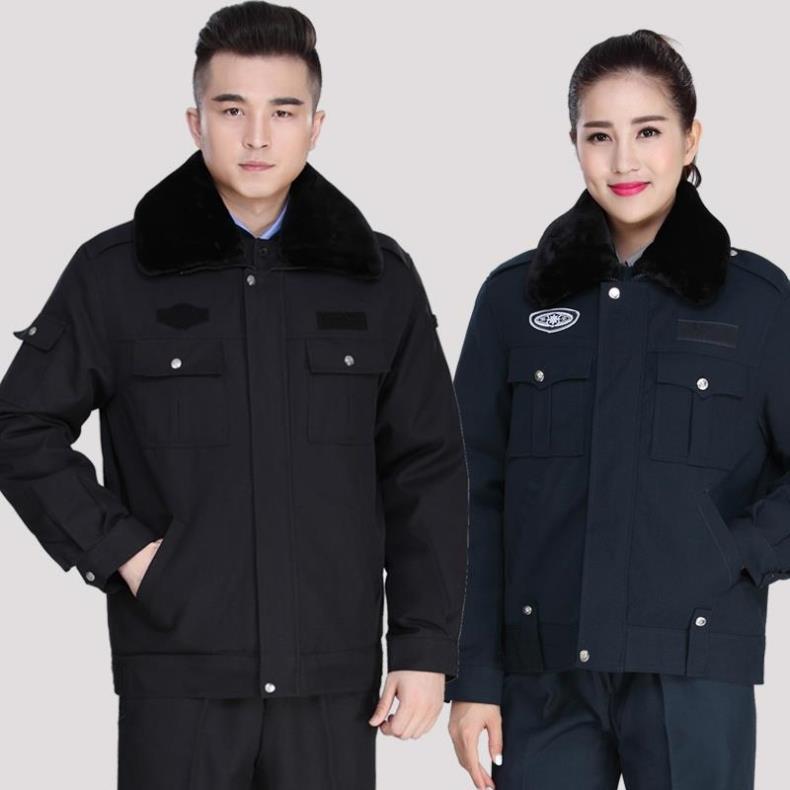 保安服冬装棉服多功能防寒棉大衣