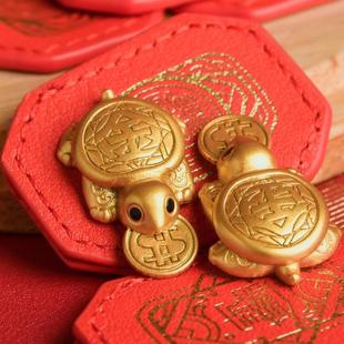 2026年大甲镇澜咬钱龟皮夹钱龟金龟吉祥摆件皮件结缘物御守摆件