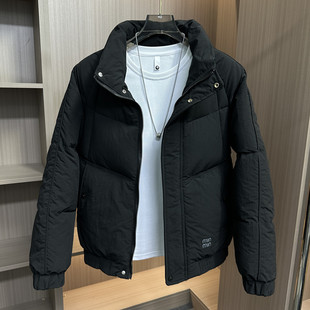 宽松休闲棉服男加厚棉袄面包服立领外套 棉衣韩版 2025新款 秋冬男士