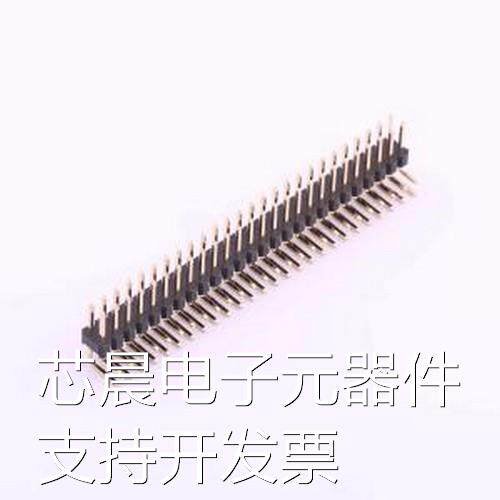 X6521WR-2x26H-C60D30 排针 2x26P 间距:2.54mm 方针 弯插,P=2.54