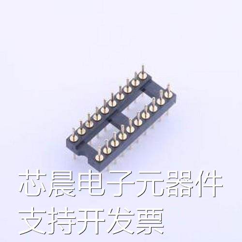X5621WV-2x10-C762D1220 IC/晶体管插座 间距2.54mm P数:20P 圆孔