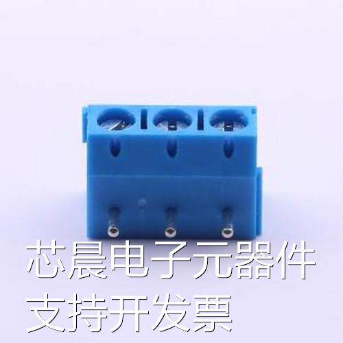 DB301R-5.0-3P-BU-S 螺钉式接线端子 5mm 1x3P 排数:1 每排P数:3