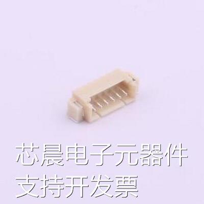 M1250RS-06P 线对板针座 1x6P 间距:1.25mm 卧贴 SMD,P=1.25mm,卧