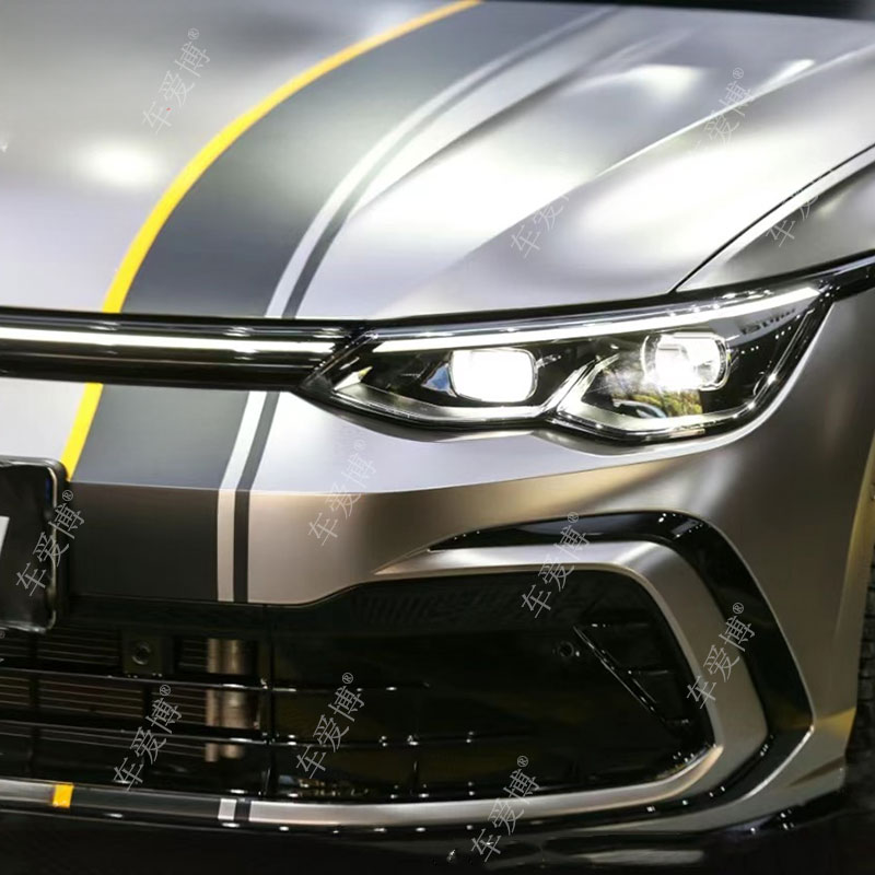 适用于大众高尔夫8车贴拉花高76GTI尚酷个性改装饰引擎盖机盖贴纸