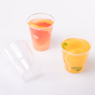 透明硬塑料加厚啤酒500只航空杯