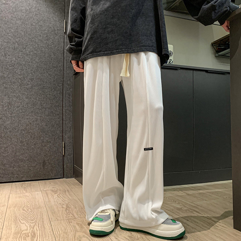 2025秋季新款男生休闲裤港风宽松运动裤D201-DM158-P40,女装休闲裤,电商D321-1
