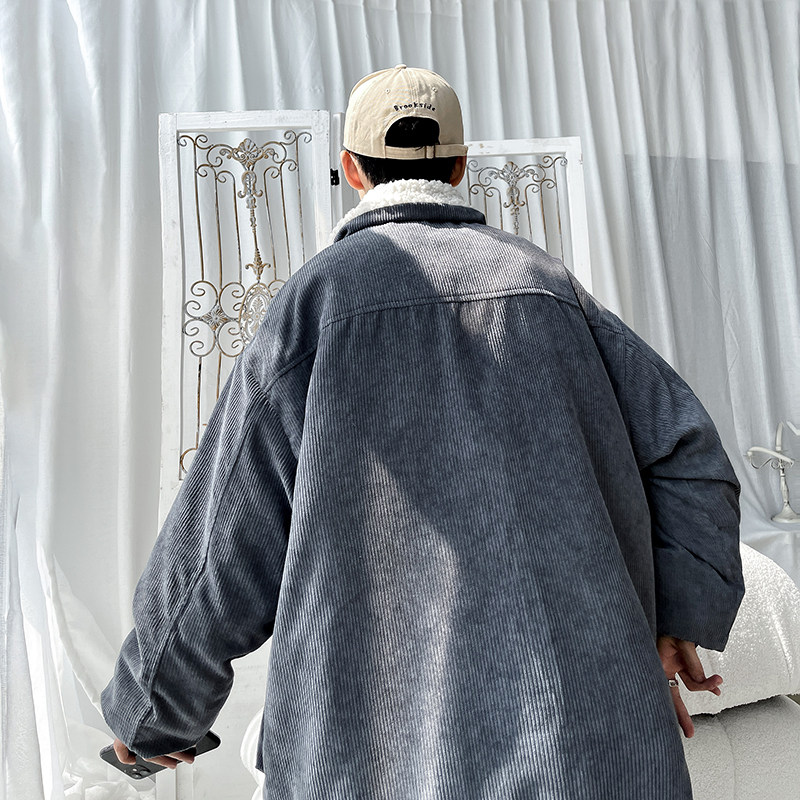 2025冬季加厚羊羔绒棉衣外套男D201-DM181-P120,男装棉衣,电商D321-1