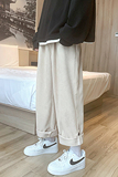 纯色宽松哦直筒加绒休闲裤D201-DM92J-P50，男装卫衣，电商D321-1