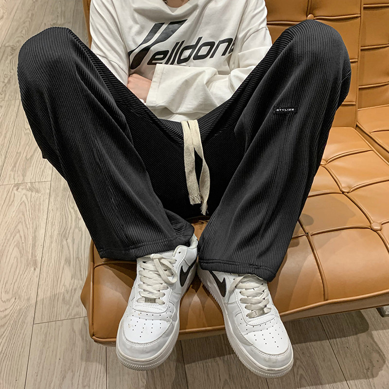 2025秋装宽松直筒运动裤男生休闲裤D201-DM158-P40,女装休闲裤,电商D321-1