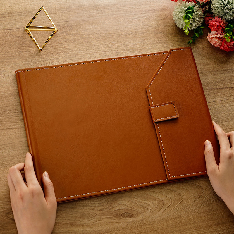 米莫照片书定制皮质相册高端定制宝宝影集影楼结婚照纪念册制作