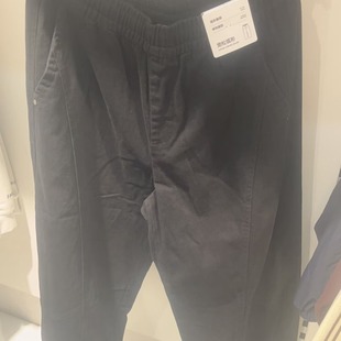 101725127109 宽松棉布弧形弯刀裤 森马2025冬季 不加绒男款