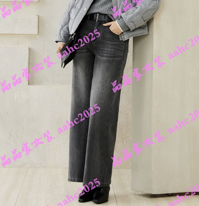 Aitoo·Suxi艾凸苏希2025冬装新款国内正品代购牛仔裤 A2541NK092