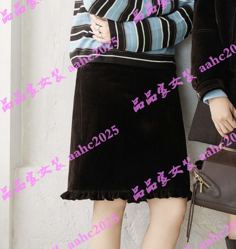 Aitoo·Suxi艾凸苏希2025冬装新款国内正品代购半身裙 A2541BQ205