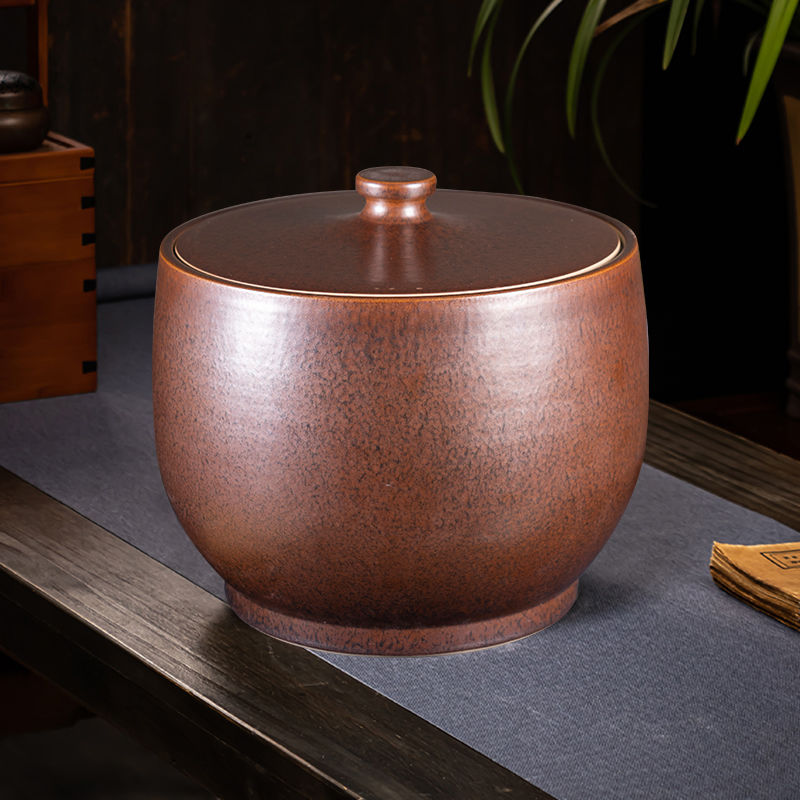 景德镇陶瓷复古米缸面桶10斤30斤