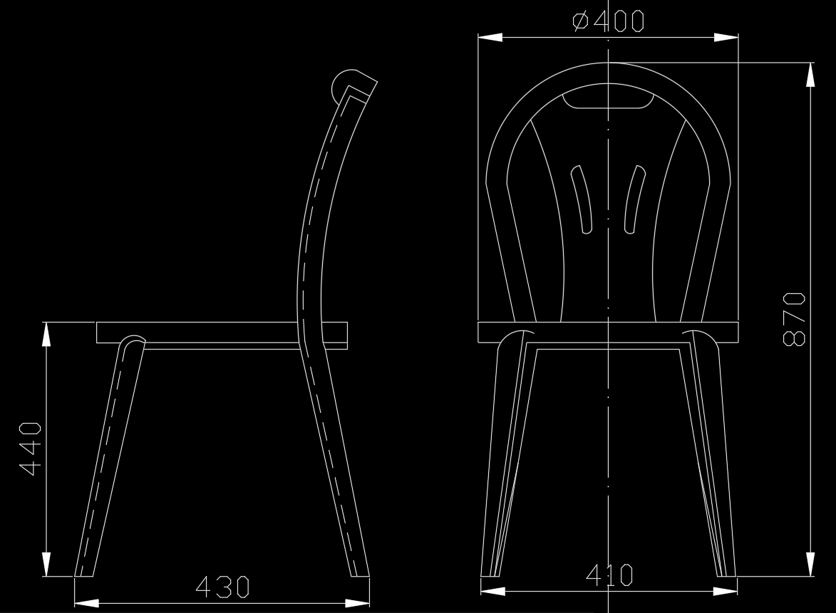 餐桌椅注塑成型工艺及模具cad图纸设计带word说明文档