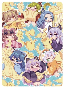 【黑猫卡牌】收藏卡-面闪SR-七音服集合