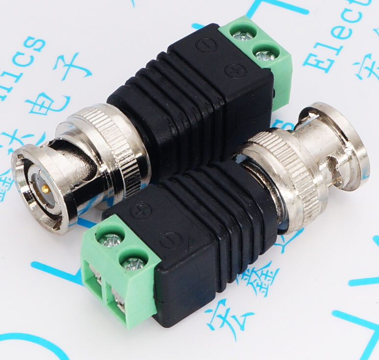 bnc接头绿色监控摄像机免焊