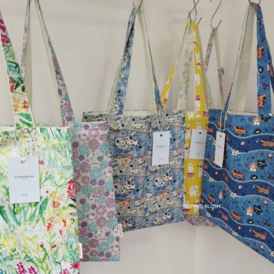 337牛仔猫咪狗百搭韩国ins碎花花卉单肩包带拉链