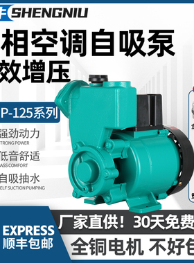家用GP125W水空调泵220V小型井水自吸泵全自动增压泵循环抽水泵
