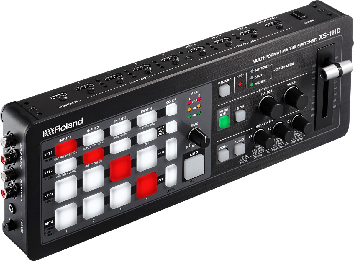 ROLAND/罗兰 XS-1HD多格式矩阵切换台 XS1HD高清导播台直播推流