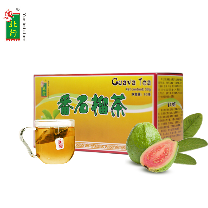 粤北行 番石榴茶 蕃石榴叶子茶包潘石榴山茶袋泡番石榴叶茶25小包