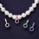 四色百搭珠链扣 新款 珠链百搭多用扣.银镀金