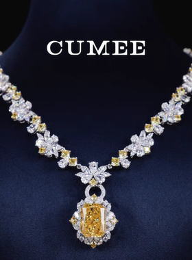 轻奢度假风花瓣黄钻银镀金项链