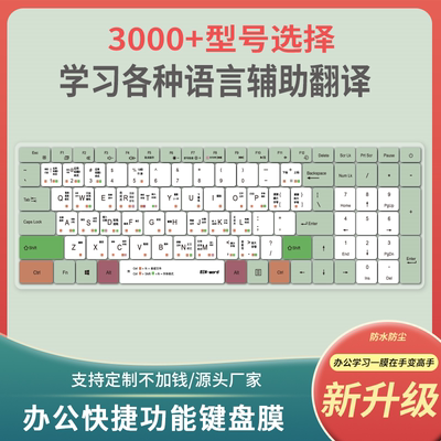 适用MORE CASE for霆硕快速者15.6寸笔记本电脑键盘贴膜学生打字