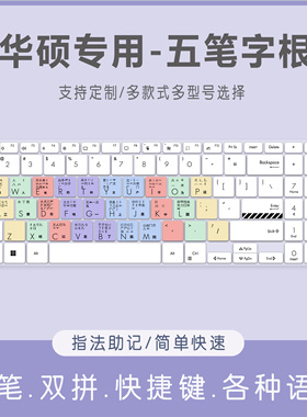 适用华硕无畏Pro15 2024款N6506笔记本电脑S5506M五笔键盘保护膜