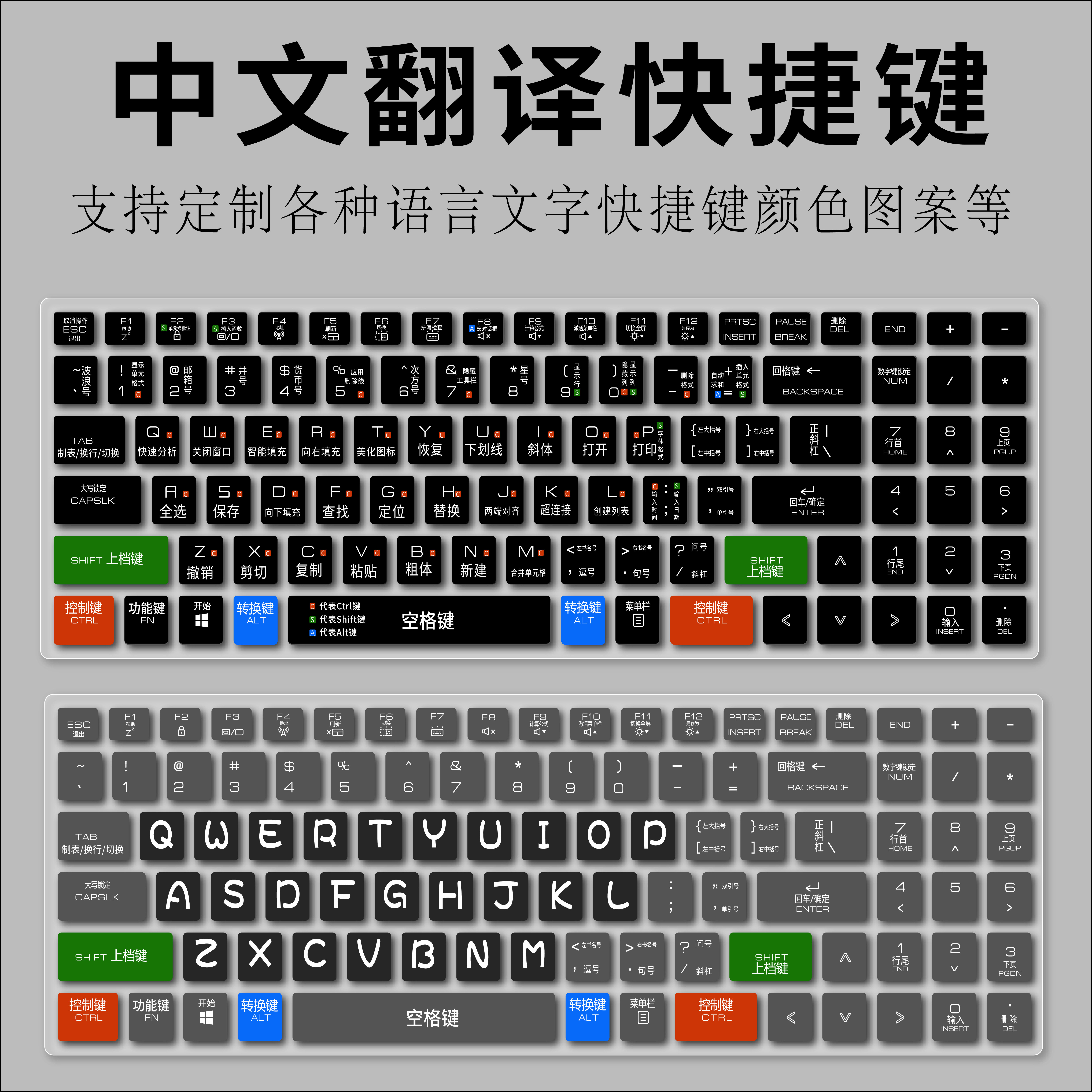 适用机械革命极光Pro进阶版旷世15Pro游戏键盘贴膜快捷双拼音笔画