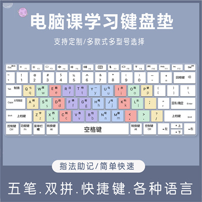 适用荣耀MagicBook Art14笔记本电脑五笔中文汉字拼音翻译键盘膜