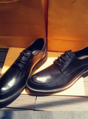 外贸风男系带真皮商务正装皮鞋休闲结婚鞋37454647加大码484950码