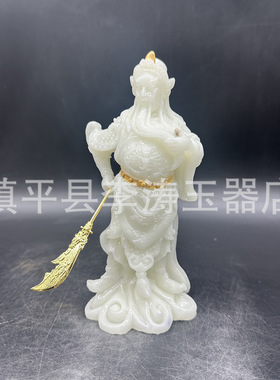 批发夜光带刀关公摆件 树脂关公关二爷武财神家居办公摆件工艺品