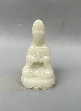 批发夜光观音摆件 树脂观音菩萨佛像家居办公摆件工艺品