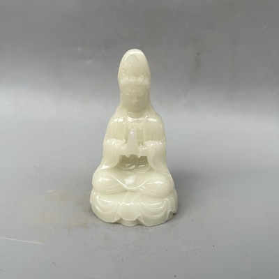 批发夜光观音摆件 树脂观音菩萨佛像家居办公摆件工艺品