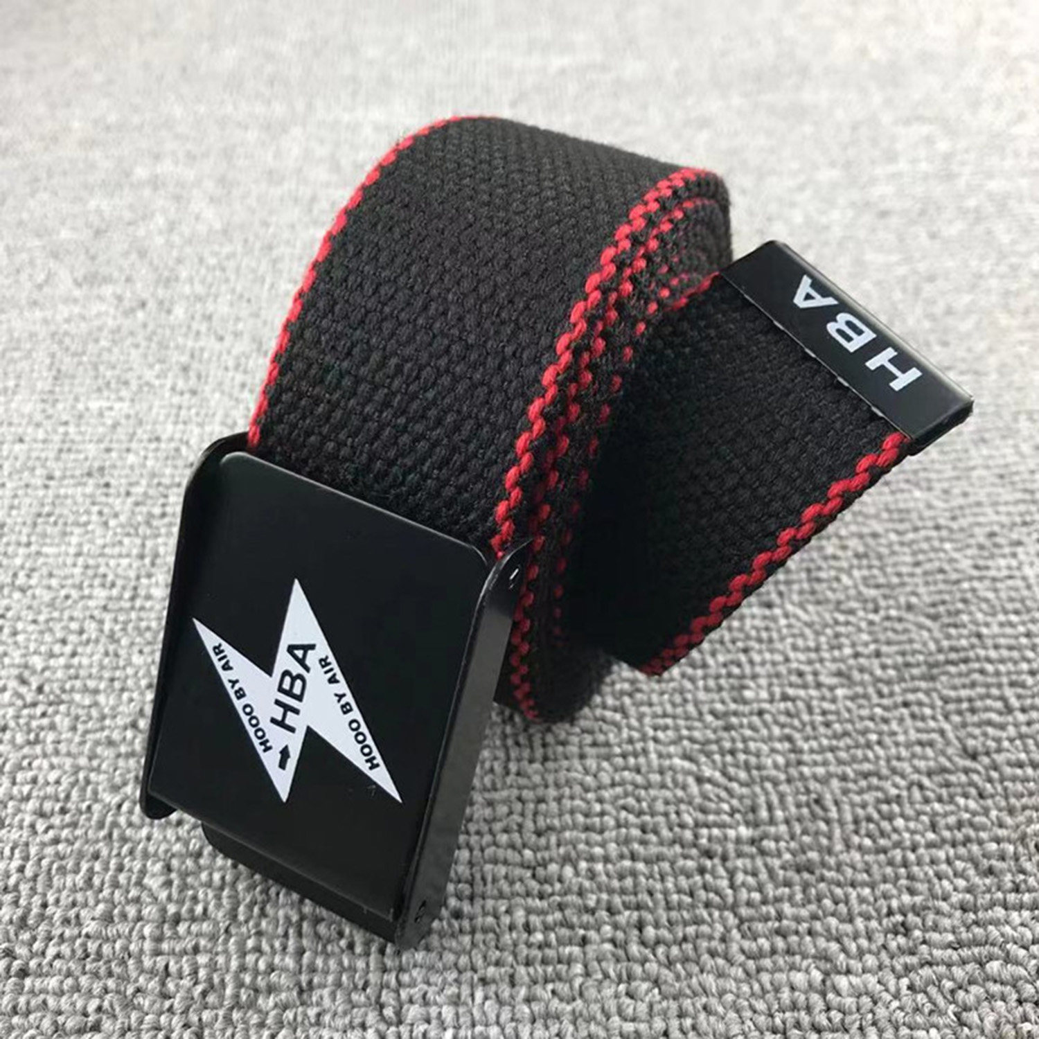 男士简约帆布皮带潮流休闲工装牛仔裤带年轻人学生平滑扣加厚腰带