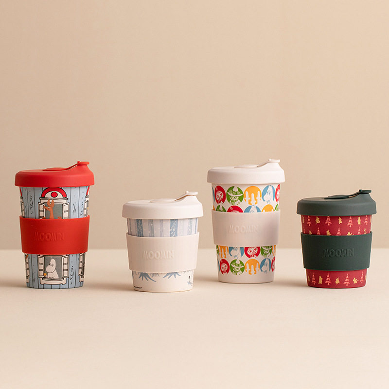 芬兰吸管杯环保便携卡通姆明时尚
