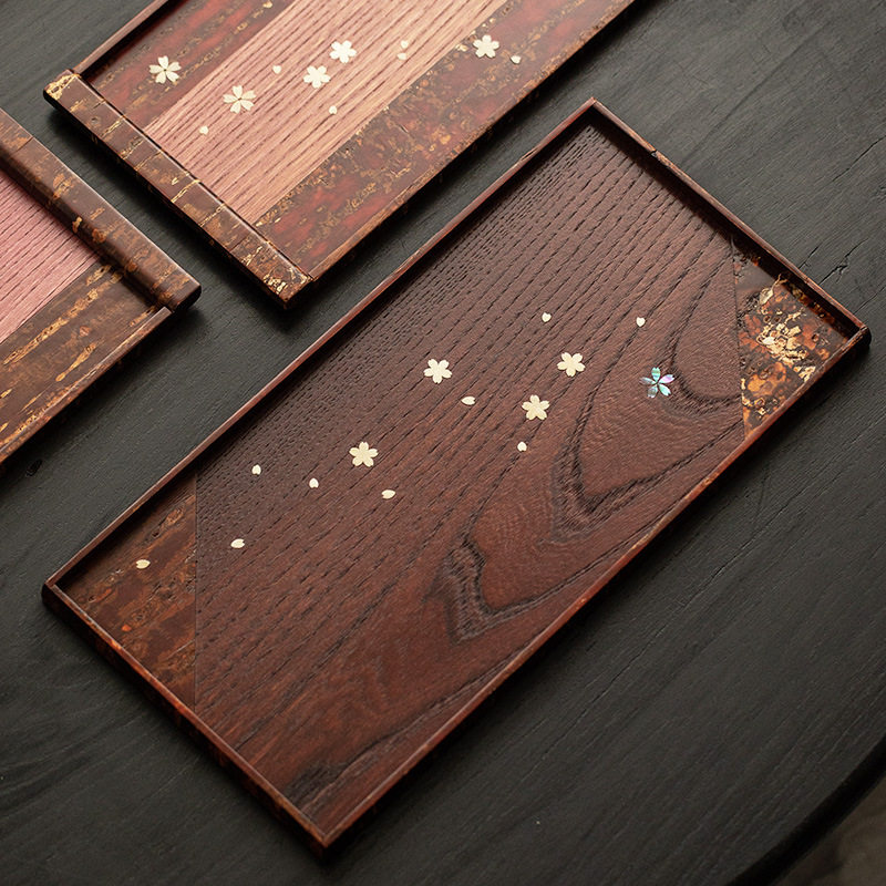 日本进口日本托盘木托盘茶盘手工