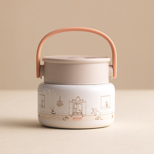 芬兰姆明moomin316L不锈钢保温饭盒焖烧杯焖烧方便携带水壶子