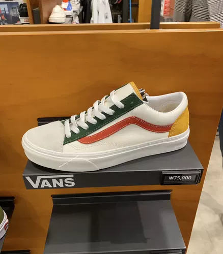 Корейский агент по закупку прямой почтовой почты Vans Style36 Красная, желтая и зеленая одежда